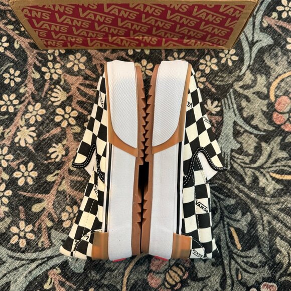 VANS Era Stacked Checkerboard Slip On Canvas Shoes Shoes - Picture 7 of 8